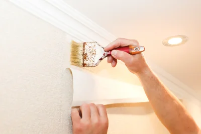 Pose de papier peint à Martinpuich — revêtements muraux et toiles de verre
